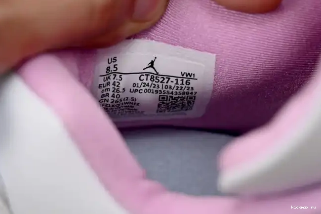 Rep Kickmax Retro White Pink 4 CT8527-116 Jordan 0426